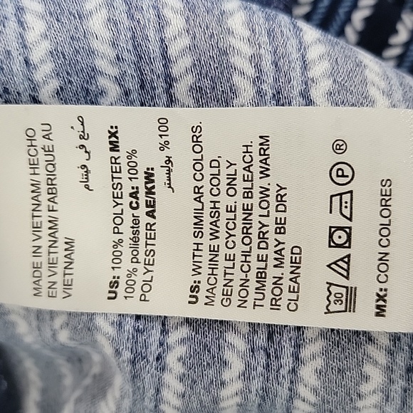 CHICOS NAVY PULL-ON PANTS/ SIZE 0 ( 4P ). - Picture 4 of 9